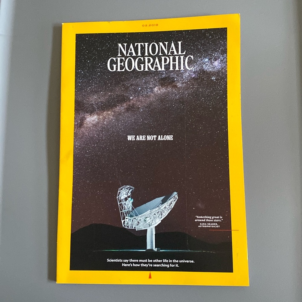 National Geographic March 2019 we are not alone